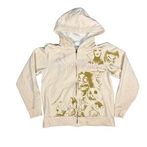 Vintage Y2K Disney Snow White Evil Queen Zip Up Hoodie Size Medium